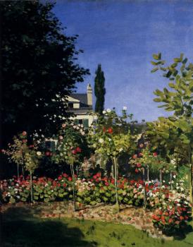 Claude Oscar Monet : Garden In Flower At Sainte-Adresse